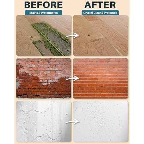 Transparent Waterproof Sealant,175oz Clear Transparent Waterproof Coating,Liquid Invisible Water Proof Agent for Roofs Walls,Garden,Bathroom,Kitchen Indoor & Outdoor Water Proof Sealant