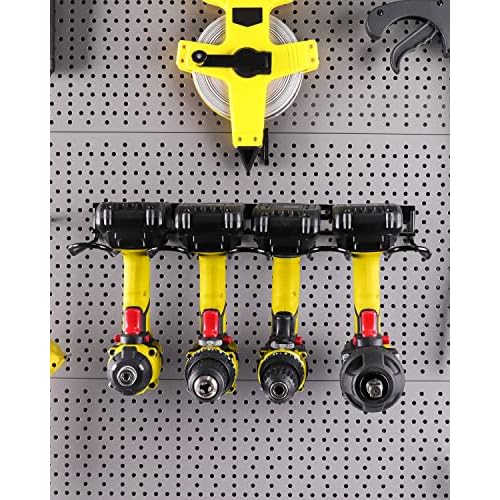 Power Tool Organizer - Wall Mount Style Heavy Duty Tool Shelf & Rack with Compact Design