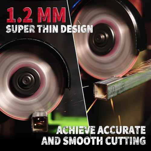 Diamond Cutting Wheel 4 1/2 for Angle Grinder, with 7/8"" Arbor, Carbide Cutting Wheel, Metal Cutting Wheel, 4 1/2 Cut Off Wheel for Metal with 5000+ Cuts on Rebar, Steel, Iron and INOX