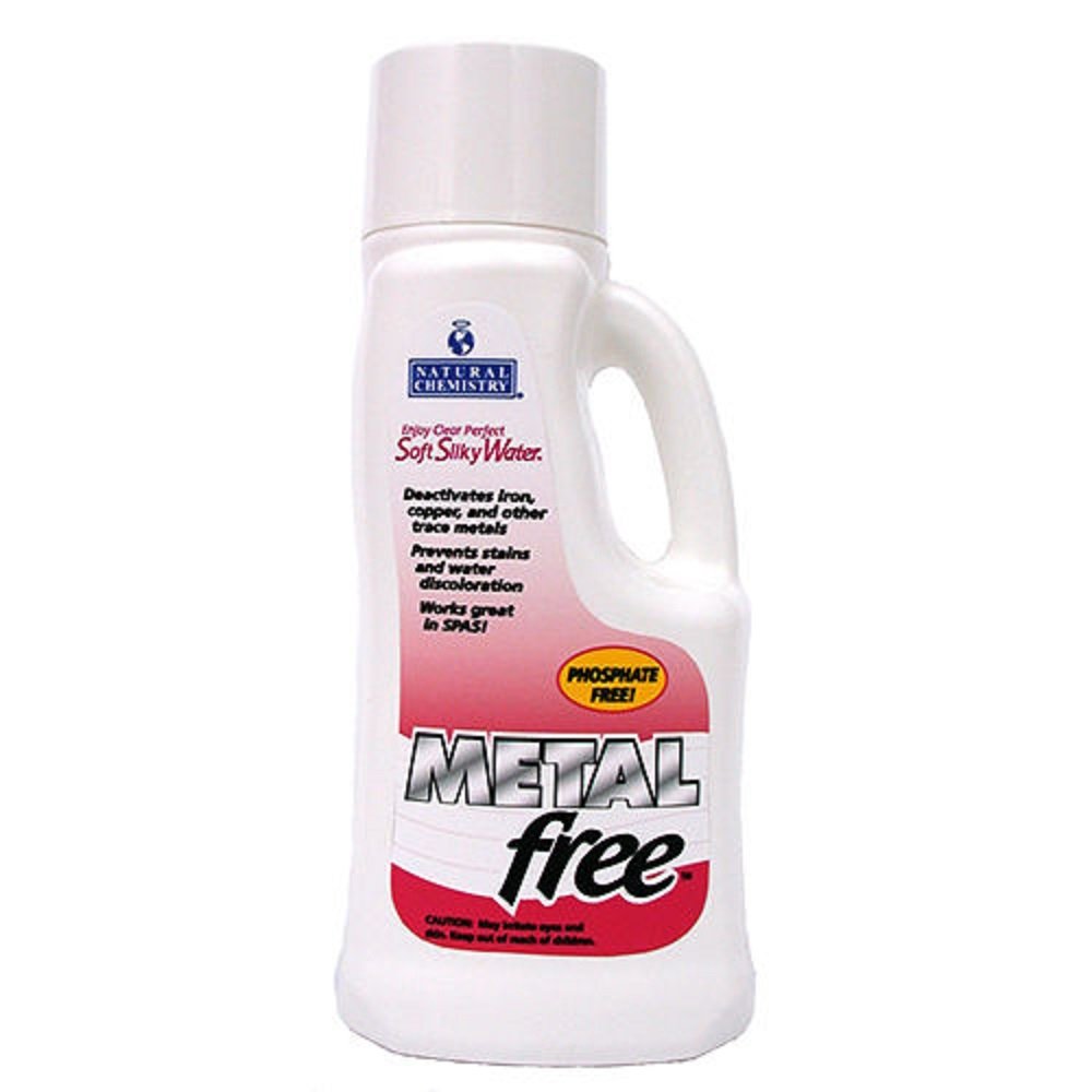 Natural Chemistry Metal Free, 1 Liter, Phosphate Free, Protects Against Calcium and Mineral Scale Buildup, Prevents Stain and Water Discoloration