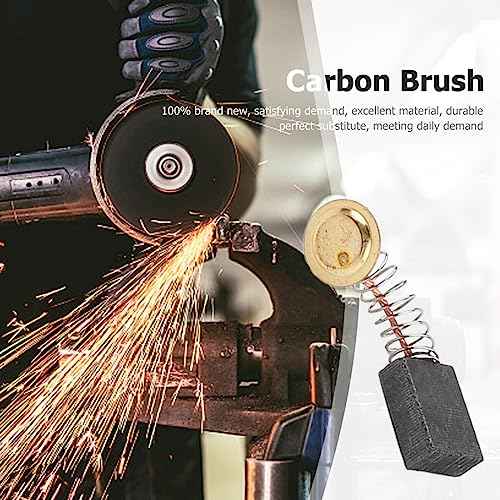 40Pcs Electric Motor Carbon Brushes 10 Different Sizes for Replacement Repair Power Tool Part