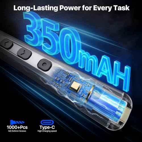 76in1 Mini Electric Screwdriver, [Super Durable] Magnetic Power Precision Screw driver Set, Rechargeable Tiny Cordless Repair Tool Kit, for Eyeglass, Watch, Computer, Ring Doorbell, PS5, More