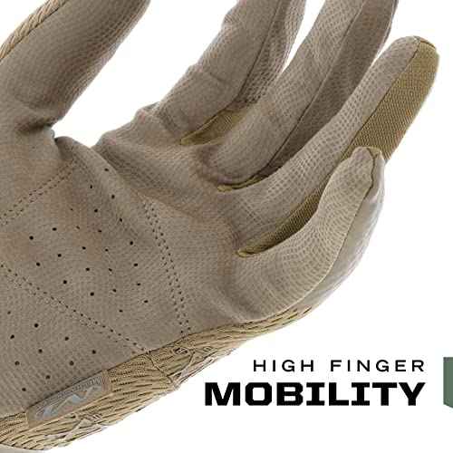 Mechanix Wear: Tactical Specialty 0.5mm High-Dexterity Work Gloves with Secure Fit and Precision Feel, Tactical Gloves for Airsoft, Paintball, Utility Use, Gloves for Men (Brown, Large)
