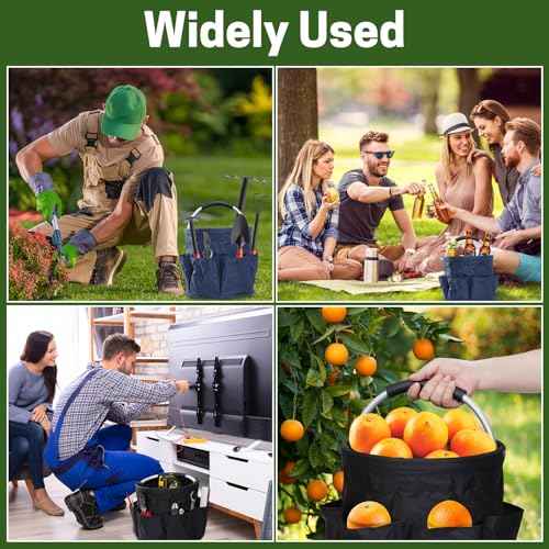 Garden Tool Organizer,17L Foldable Basket with Handles, Garden Bucket Caddy£¬Bucket Tool Organizer for Garden Tools