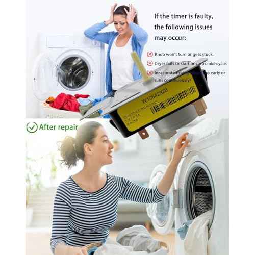 Upgraded W10642928 WPW10642928 Dryer Timer Compatible with Maytag MEDX655DW1 MEDX655DW0 MGDX655DW2 MGDX655DW0 Dryer etc. Replacement for PD00043061, 4448993, AP6023568, PS11756913, EAP11756