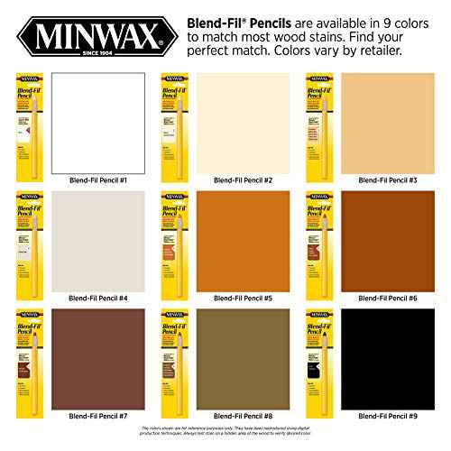 Minwax 110096666 No 9 Blend-Fil Wood Repair Stain Pencil, Ebony Jacobean