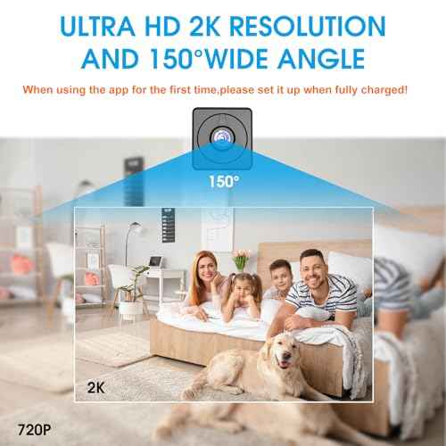 Mini Hidden Camera, Spy Camera WiFi, 2K HD Long Standby Time Compact Camera with Nanny Cam, Indoor Wireless Hidden Security Camera with Mobile Control for Home Monitoring