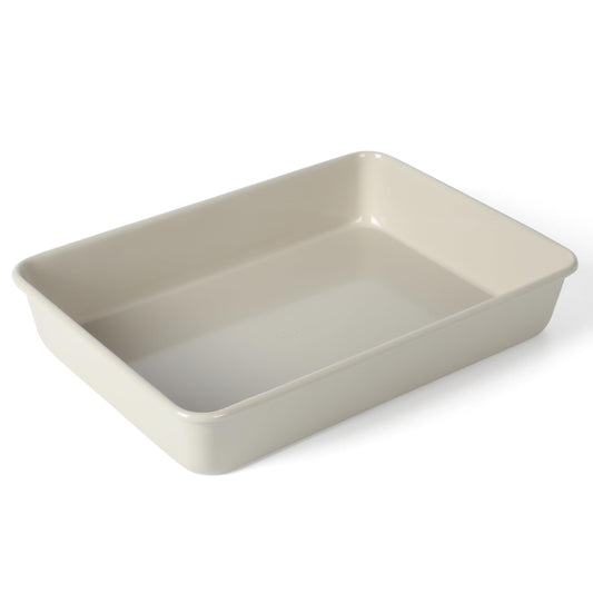 Martha Stewart Gallen 13 x 9 Inch Rectangular Nonstick Carbon Steel Cake/Baking Pan- Cool Grey
