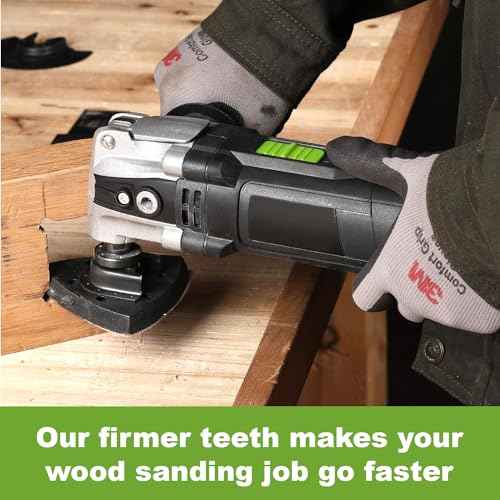 Oscillating Tool Sanding Pad for Multitool Oscillating Saw, WENESTR 1-Piece 3-1/8 in Triangle Sanding Pad for Surface Sanding, Mechanical Maintenance Cleaning, Polishing, Deburrin¡¦
