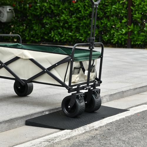 2.0" Rise Rubber Threshold Ramp for Doorways,Non-Slip Surface for Wheelchair Scooter Stroller,1500 LBS Capacity,Cuttable and Adjustable Size