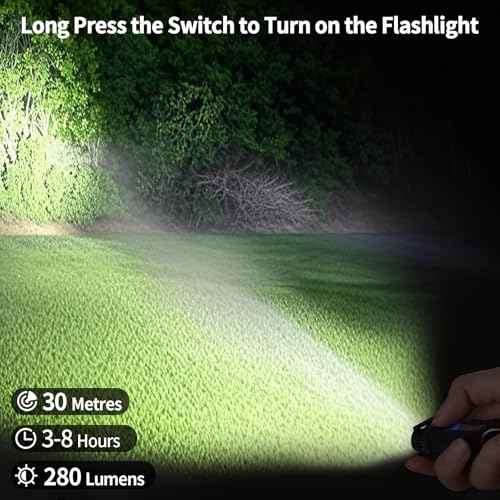 KunHe 10 Pack Bulk Gifts for Men Dad Clip-on Mini EDC Keychain Flashlight High Lumen USB-C Rechargeable with COB Side Light 8 Modes Suitable for Night Work Camping Hiking Dog Walking