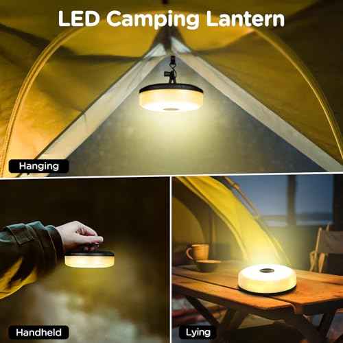 OGERY 3-Pack Camping String Lights, 4 in 1 Quick Storage 32.8FT Rechargeable Indoor Outdoor Fairy Lights String with 8 Lighting Modes, Hanging Portable LED for Christmas Decor Patio Party Essentials