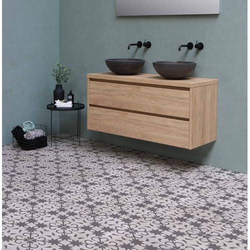 16 Pack Tile Stencil Set (8X8 Inch), Mexican Stencil Pattern, Use As Floor Stencils Or Wall Stencils, Reusable Stencils for Painting Floor Furniture Canvas, DIY Mexican Talavera Home D?cor