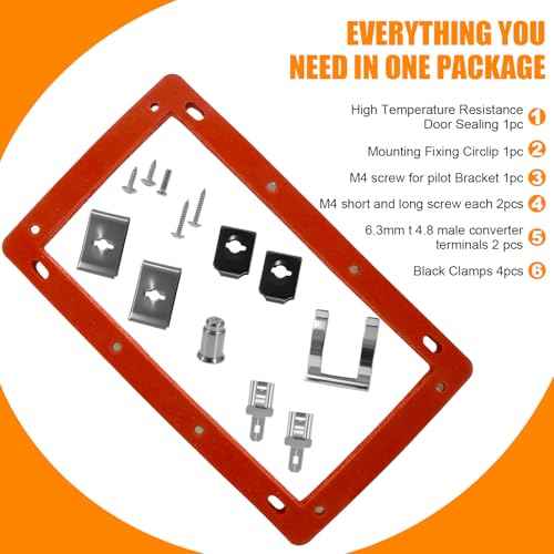 SP20824 Pilot Burner Assembly Kit Replacement SP20754,SP21058,SP21059,SP20800, Compatible for Rheem Ruud and Richmond Water Heater Parts, NG with LP Orifice