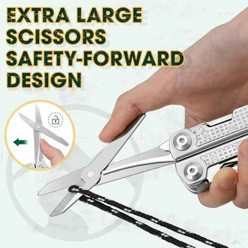 Multitools Pliers Pro, Upgraded Multi Tool With Damascus Knife, Replaceable Wire Cutters and Screwdirver Set, Foldable Multitools with Scissors, Screwdriver, Ideal for Camping,Survival, Repair