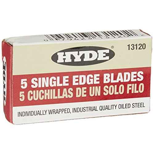 Hyde Tools 13050 Delta Heavy Duty Glass Scraper, 1 Pack , White