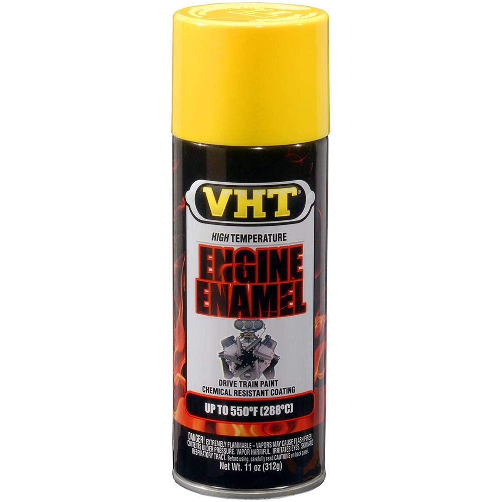 VHT SP128 550° Engine Enamel High Heat Spray Paint – Gloss Yellow – 11 oz. Aerosol Can