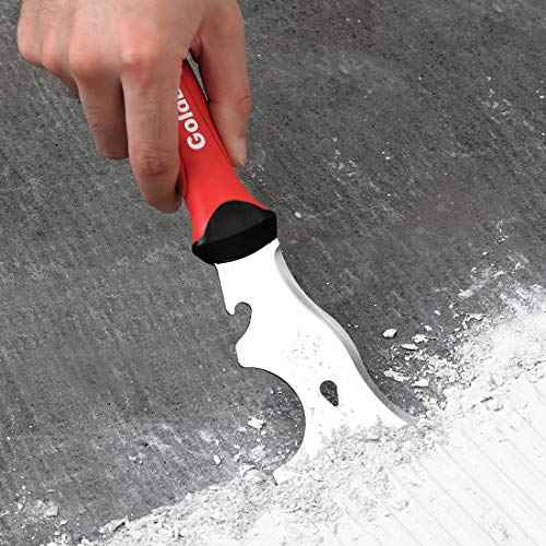 Goldblatt 9-in-1 Drywall Paint Scraper, Stainless Steel Putty Knife Scraper
