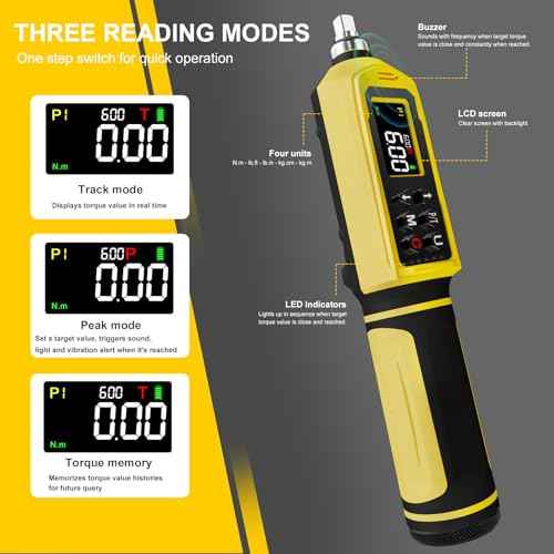 Digital Torque Screwdriver Set, 0.8-53.1 in-lbs/0.09-6 Nm, 45 PCS 1/4" Inch Pound Torque Wrench Screwdriver with Buzzer, LED Indicator & Vibration, 9 Preset Modes, ¡¾2% Accuracy for Precision Work