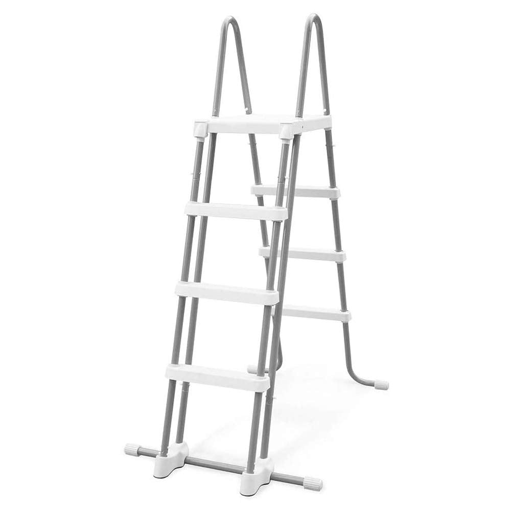 Intex 28076E Deluxe Pool Ladder with Removable Steps for Intex Pools with Wall Height of 48 Inch