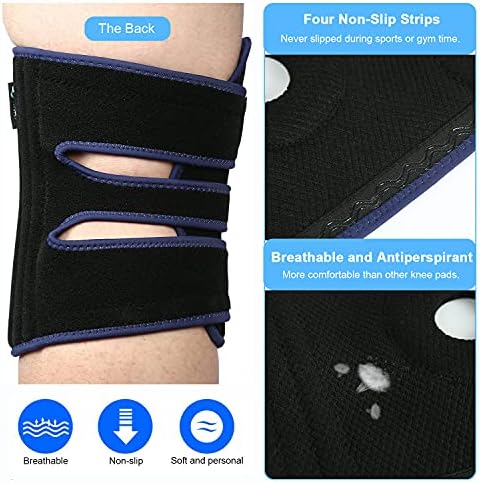 Nvorliy Plus Size Knee Braces for Knee Pain, Extra Large Adjustable Knee Support with Side Stabilizers for Arthritis Pain, Meniscus Tear, ACL, LCL, Injury Recovery & Pain Relief - Fit Women & Men