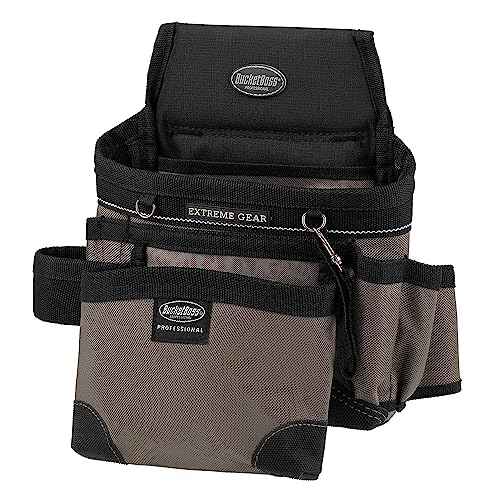 Bucket Boss - Mullet Buster Carpenter¡¯s Pouch, Pouches - Professional Series (55200), Gray