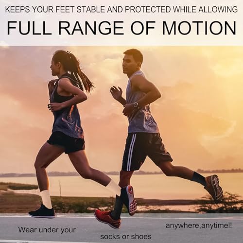 Ankle Brace Compression Sleeves Open Toe Compresion Socks for Women Men,Plantar Fasciitis Socks with Arch Support Nude S/M