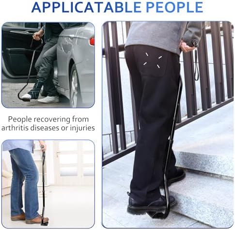 Walking Cane, Stair Climbing Cane for Women/Men for Leg Lifter Adjustable Assist Canes with Large Footrest for Relaxed and Walk Up and Down Stairs