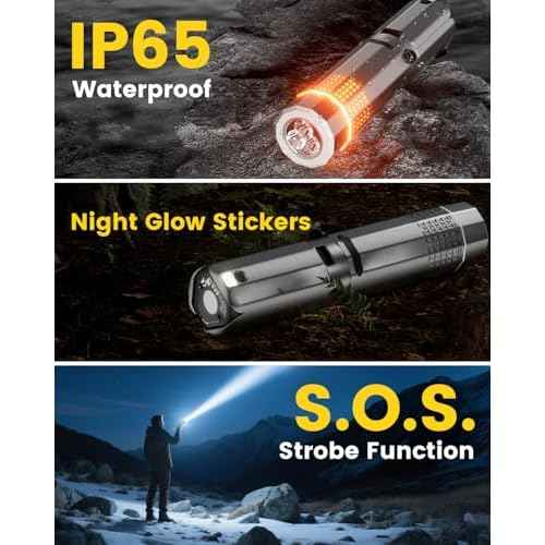 Camping Lantern Telescopic - Camping Light with 12000mAh Battery Magnetic Base, 3 Light Modes, Waterproof Rechargeable LED Hiking, Emergency, Outdoor & Indoor Use