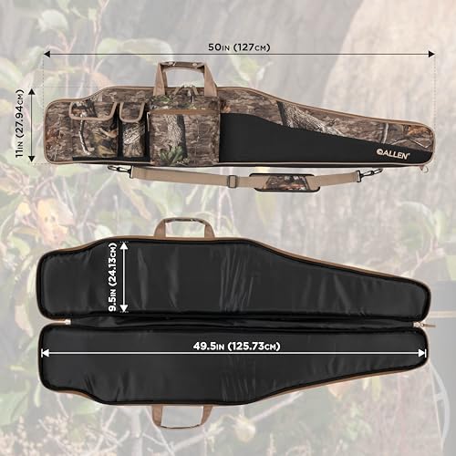 Allen Company Tejon Oversized Rifle Case - 50-Inch Soft Gun Bag - Fits Scoped Firearms and Mono/Bipods - Hunting and Shooting Accessories for Travel - Mossy Oak Break-Up Country Camo