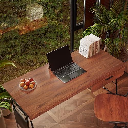 Abyssaly Wood Grain Contact Paper for Shelf, Brown Table Contact Paper Peel and Stick Wallpaper, Adhesivw Decorative Wood Vinyl Peel and Stick Wallpaper for Desk 17.71" X 118"