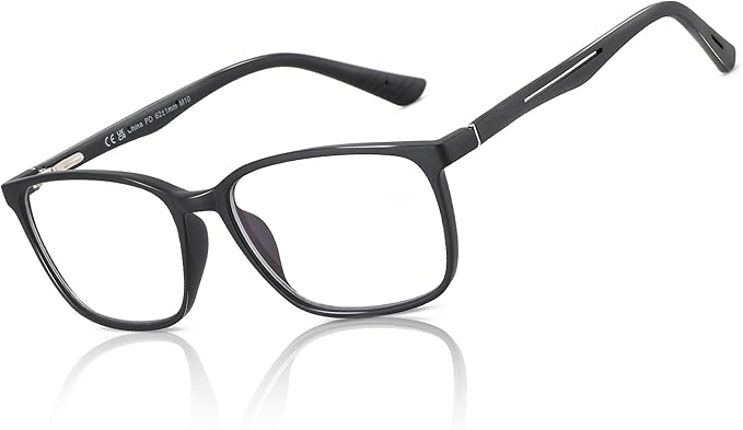BLUEMOKY Blue Light Reading Glasses for Men???Sport Square Frame Readers, Anti Glare Computer Glasses