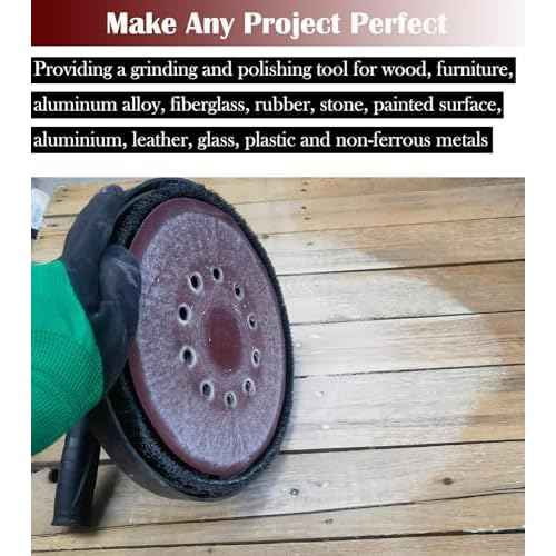 10 Pack 9-Inch 10 Hole 40 Grit Drywall Sandpaper -9" Aluminum Oxide Hook-and-Loop Sanding Disc for ?Drywall Sander Wood Furniture Finishing¡¦