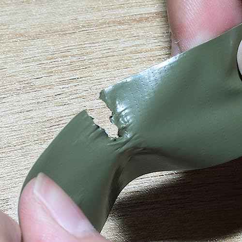 ROSEUP Duct Tape 1 Inch Tape, Tear by Hand & Waterproof,Great for Packaging, Arts & Crafts, Color-Coding, and DIY Projects, 1 Inch x 30Yards, Olive Green