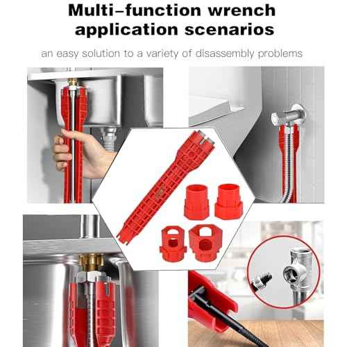 Multifunctional Sink Tool 14-in-1, Faucet & Sink Installer Wrench Tool, Assistant Tool for Plumbing Installation & Repairs in Kitchen, Bathroom, Toilet, and Under-Sink Pipes