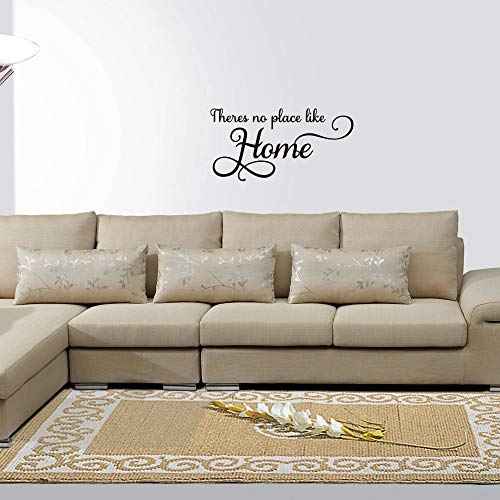 There's no Place Like Home Vinyl Wall Decal Family Love Quotes Wall Sticker for Home Decor