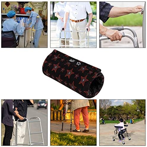 Spring Seaon Universal Walker Handle Padded -Hand Grip (2 Pack) Covers Non-Slip Cushion Padding for Folding Rolling Walker,Rollator Handle-Crutch Handle Pad Grips- Mobility Aid