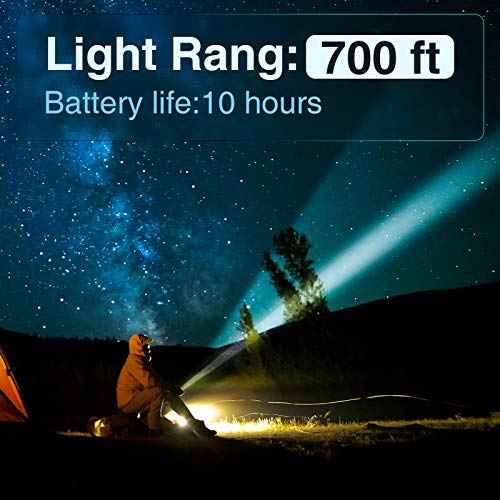Delxo 2 Pack Tactical Flashlight, Rechargeable Flashlights,Waterproof Handheld Solar Powered Patriot Flashlights with LED Flash Light 2400mAh Battery for Emergency,Camping,Survival Gear,Road Trip