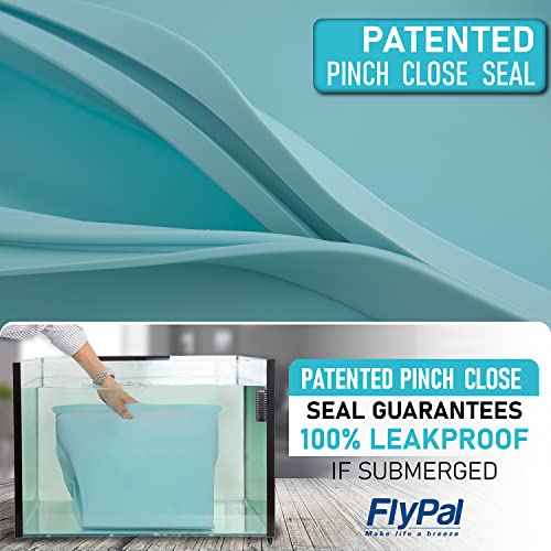 Large Silicone Waterproof and Heat Resistant Bag- Airtight Zip Closed Seal Pouch, Fireproof & Water Proof Safe Storage Holder for Cash, Passport, Laptop, Folder, Important Legal Documents & Valuables