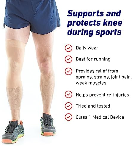 Neo-G Knee Sleeve for Daily wearing, Sports - Good for Sprains, Strains, Weak Muscles - Knee Sleeves for Men Women - Airflow