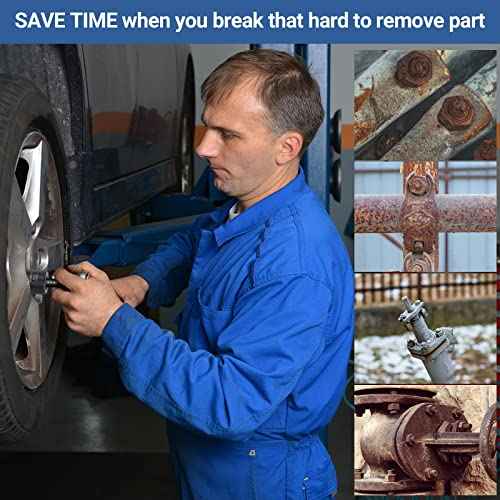 MABLEVI 13 PCS Bolt Extractor Set, 1/2" Drive Impact Lug Nut Remover Socket Tool with Center Punch Bar for Damaged, Frozen, Studs, Rusted, Rounded-Off Bolts & Screws