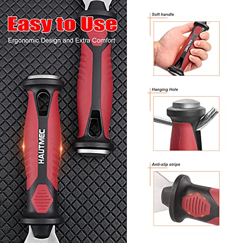 HAUTMEC Putty Knife Scraper, Scraper, Paint knife, Caulk Removal Tool, Painters Tool, Paint Can Opener, Paint Remover for Wood, Wallpaper Scraper, Painting Tool (1pc-3" 8-in-1)