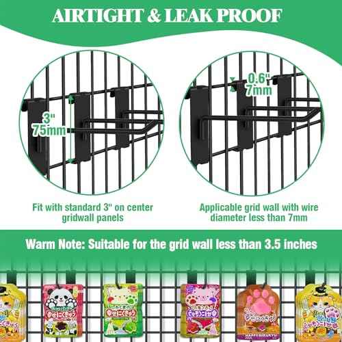 40Pcs 6" Gridwall Display Hooks Assortment Set, Black Metal Grid Wall Panel Hanging Display Hook for Garage Shop Retail Storage, Wire Diameter 5mm/ 0.2¡±