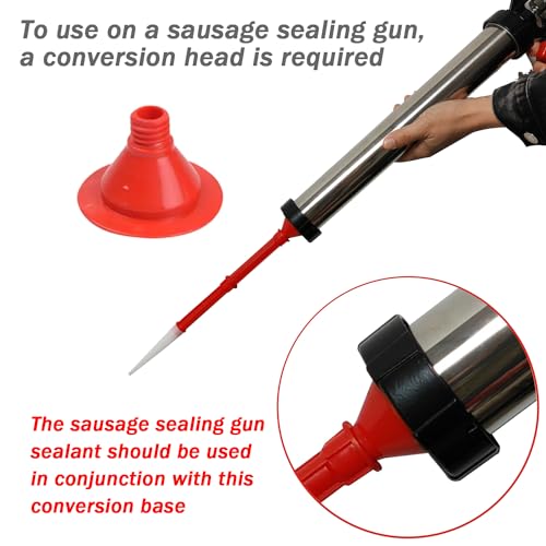 caulking extension nozzle extended caulking extension nozzle Soft and hard dual-purpose conversion head(Curved 12PACK)
