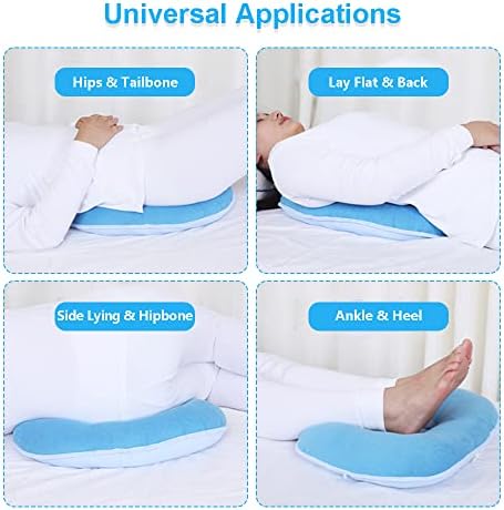 MESINURS Donut Butt Pillow, Anti-Decubitu Pad Bed Cushion, Pressure Nursing Pad for Bedridden, Elderly, Disabled, Pregnant (17"x17", Square)