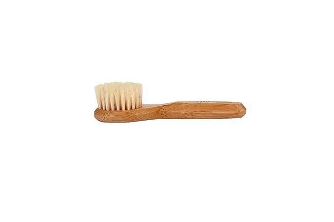Facial Cleansing Brush - Natural Bristle Wood Handle