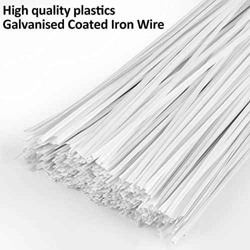500 Pcs Black Twist Ties, 5" Plastic Twist Ties for Bags, Household & Office Use