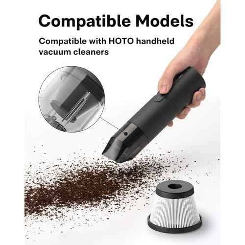 HOTO 4 PCS Filter Replacement for HOTO Compressed Air Capsule Only, Not for Autocare Air Duster