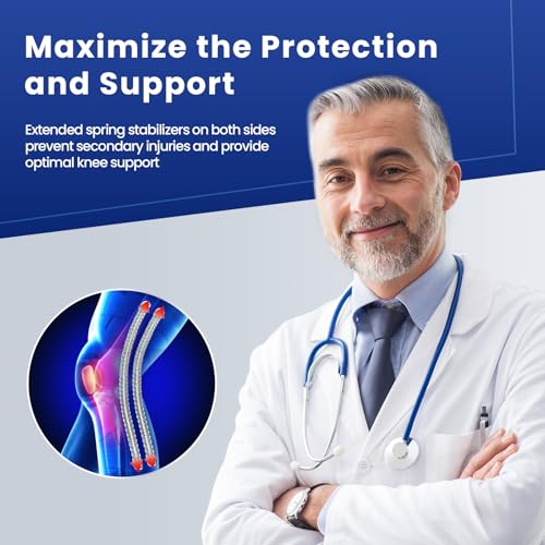 Galvaran Knee Brace for ACL MCL Meniscus Tear,Adjustable Knee Support for Maximum Knee Pain,Side Stabilizers for Injury or Surgery Recovery - Men and Women