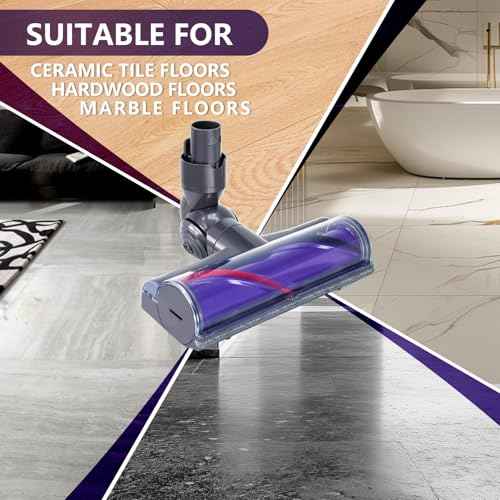 Replacement Head Compatible with Dy son V6 DC58 DC59 DC62 DC72 DC74 Vacuums Head SV04 SV06 SV09 Replacement Part for Hardwood Floor